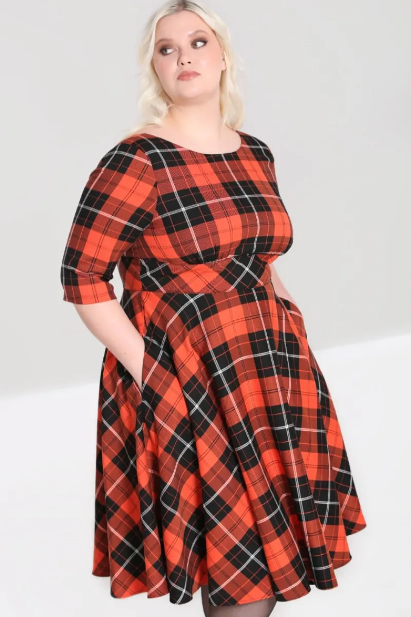 Hell Bunny Dresses|Dresses>Clementine 50's Dress Orange