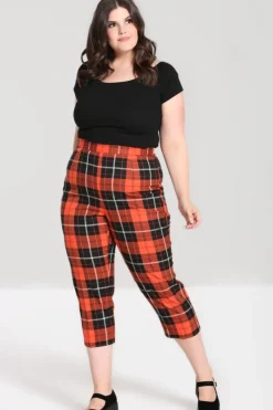 Hell Bunny Trousers & Shorts|Trousers & Shorts>Clementine Trousers Orange