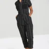 Hell Bunny Jumpsuits & Playsuits|Jumpsuits & Playsuits>Cobain Boilersuit Grey