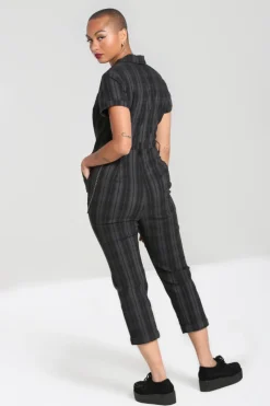 Hell Bunny Jumpsuits & Playsuits|Jumpsuits & Playsuits>Cobain Boilersuit Grey