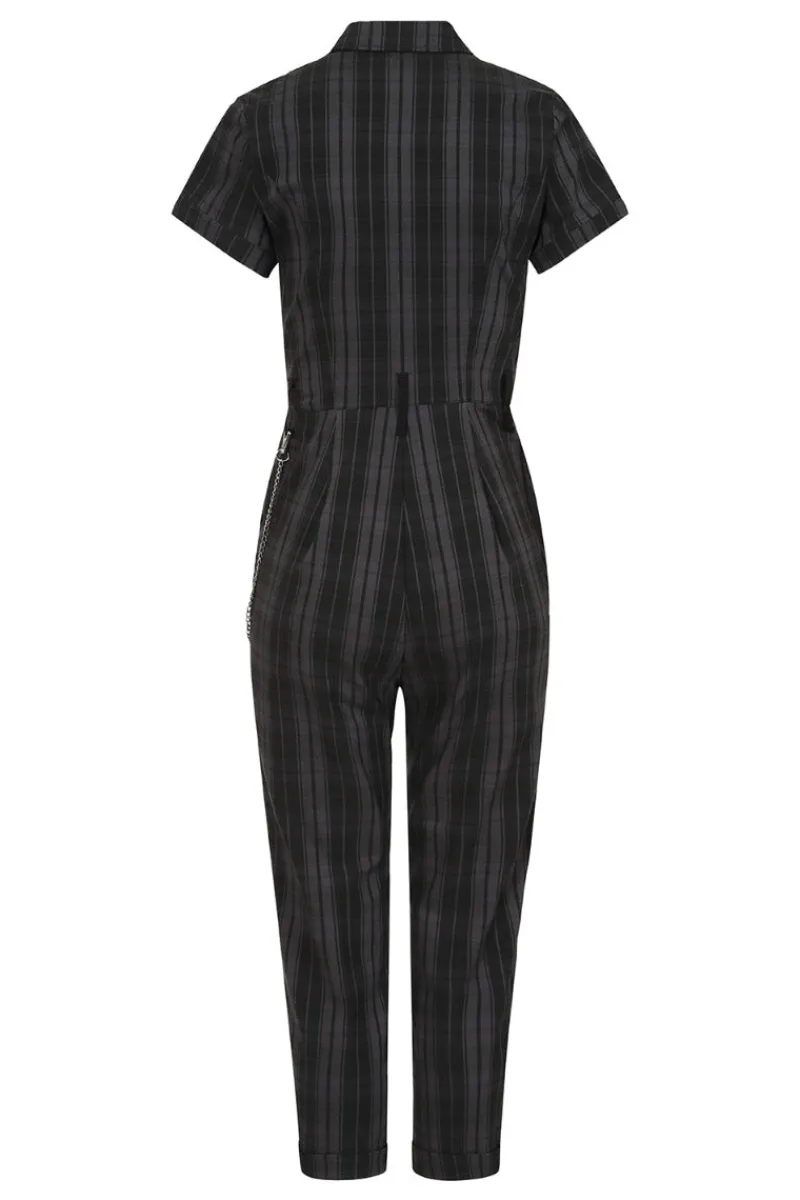 Hell Bunny Jumpsuits & Playsuits|Jumpsuits & Playsuits>Cobain Boilersuit Grey