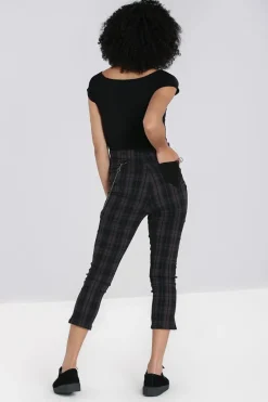 Hell Bunny Trousers & Shorts|Trousers & Shorts>Cobain Capris Grey