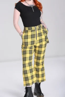 Hell Bunny Trousers & Shorts|Trousers & Shorts>Corey Trousers Yellow