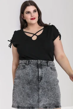 Hell Bunny Tops|Tops>Cristina Top Black