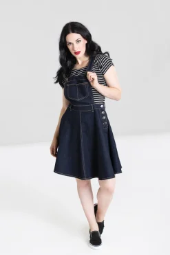 Hell Bunny Dresses|Pinafore Dresses>Dakota Pinafore Dress