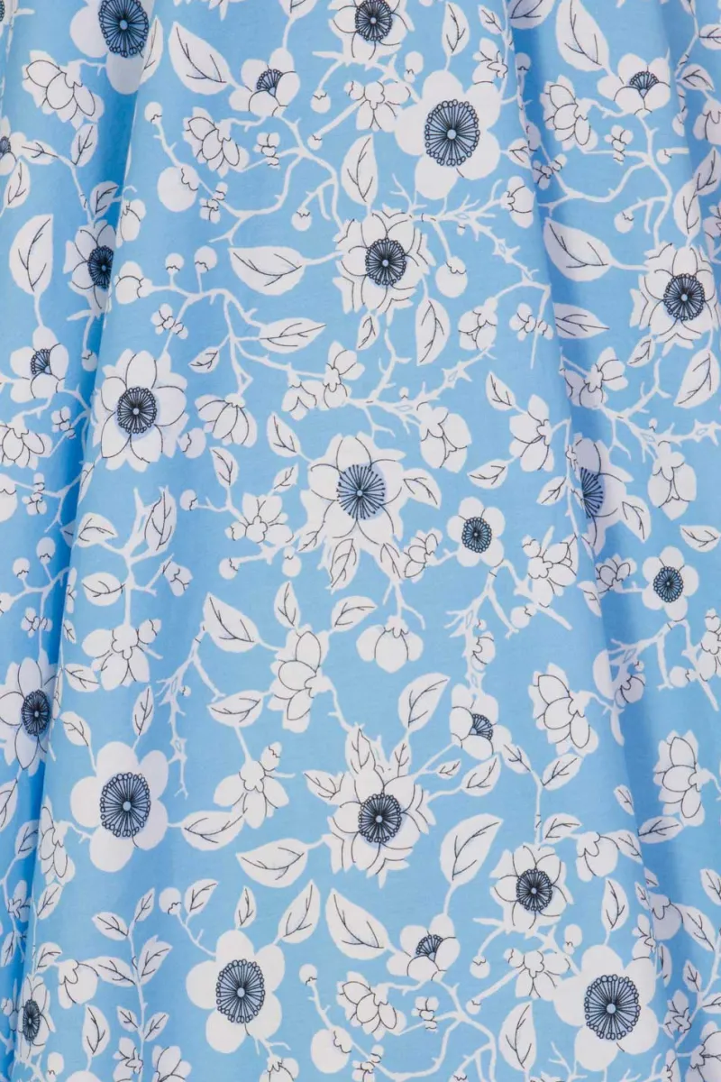 Hell Bunny Skirts|Skirts>Daphne 50's Skirt Blue