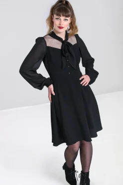 Hell Bunny Dresses|Dresses>Darcia Mid Dress Black