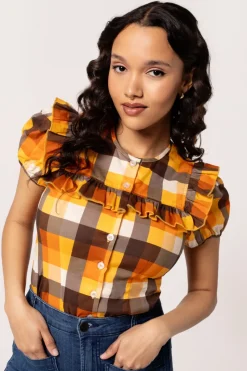 Hell Bunny Tops|Blouses>Darlene Blouse Multi