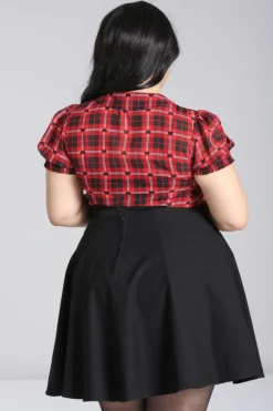 Hell Bunny Tops|Blouses>Date Night Blouse Red