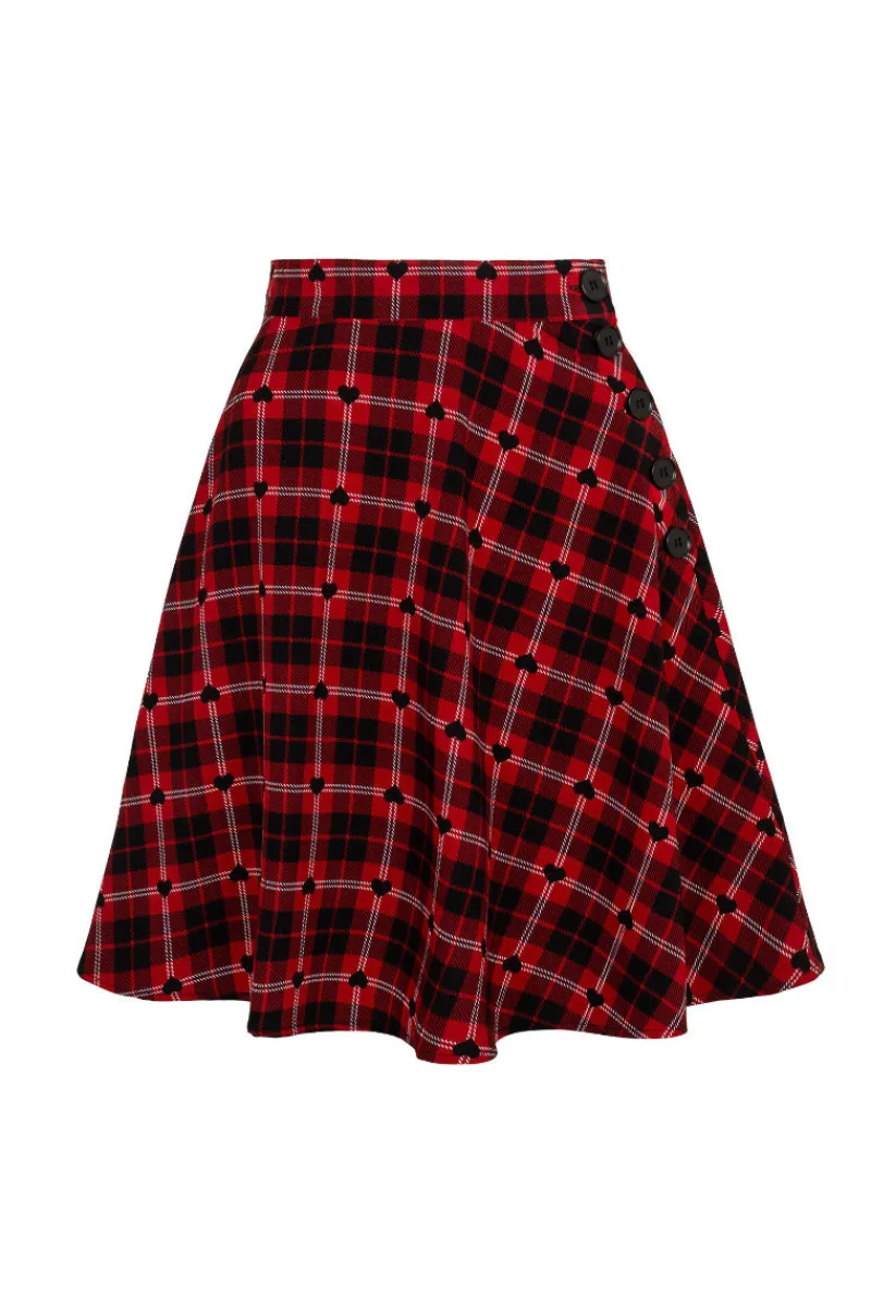 Hell Bunny Skirts|Skirts>Date Night Skirt Red