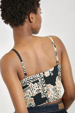 Hell Bunny Tops|Tops>Dominique Crop Top Black