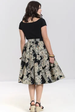 Hell Bunny Skirts|Skirts>Dominique 50's Skirt Black