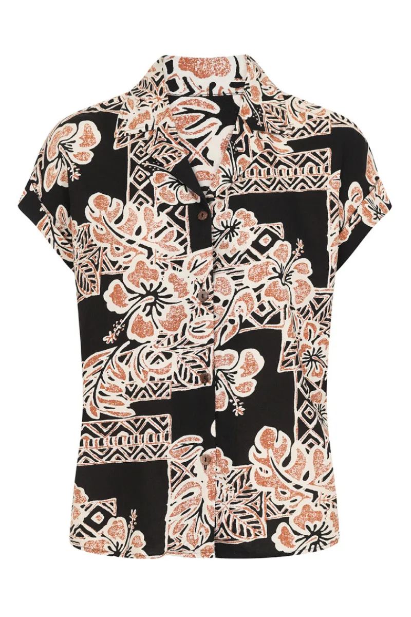 Hell Bunny Tops|Blouses>Dominique Shirt Black