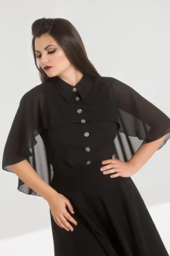 Hell Bunny Blouses|Tops>Draco Blouse Black