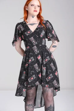Hell Bunny Dresses|Knee Dresses>Duality Dress Black