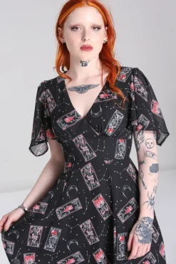 Hell Bunny Dresses|Knee Dresses>Duality Dress Black