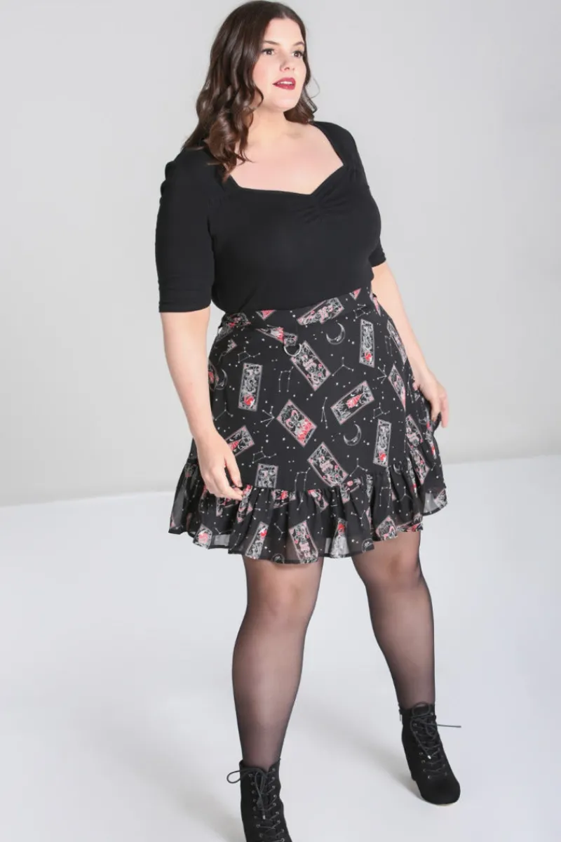 Hell Bunny Skirts|Skirts>Duality Skirt Black