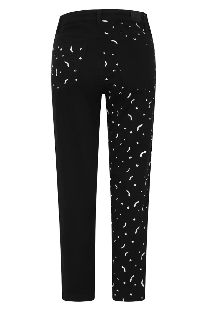 Hell Bunny Trousers & Shorts|Trousers & Shorts>Duo Bat Jeans