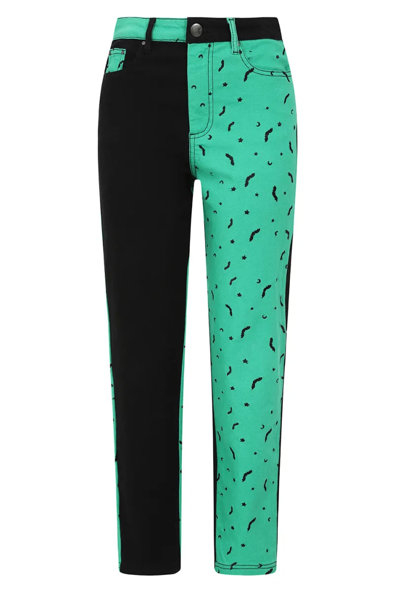 Hell Bunny Trousers & Shorts|Trousers & Shorts>Duo Bat Jeans