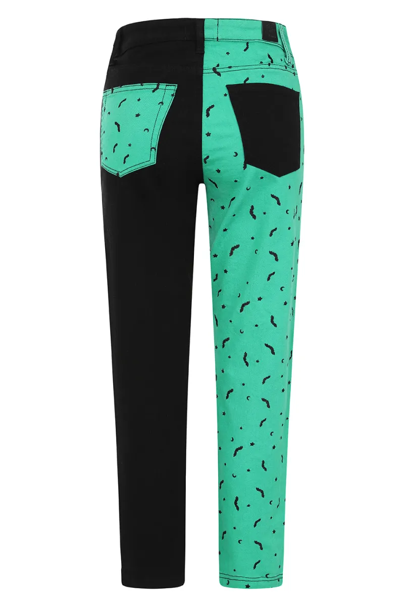 Hell Bunny Trousers & Shorts|Trousers & Shorts>Duo Bat Jeans