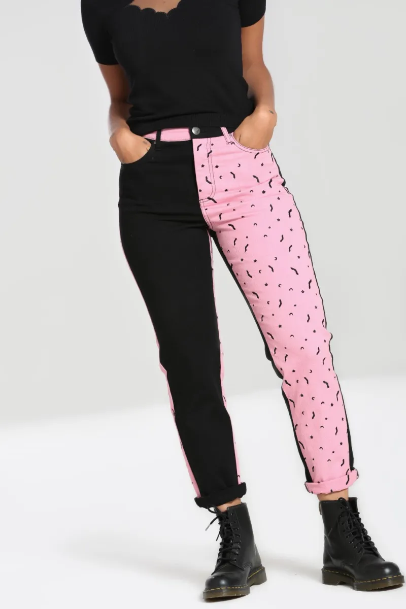 Hell Bunny Trousers & Shorts|Trousers & Shorts>Duo Bat Jeans