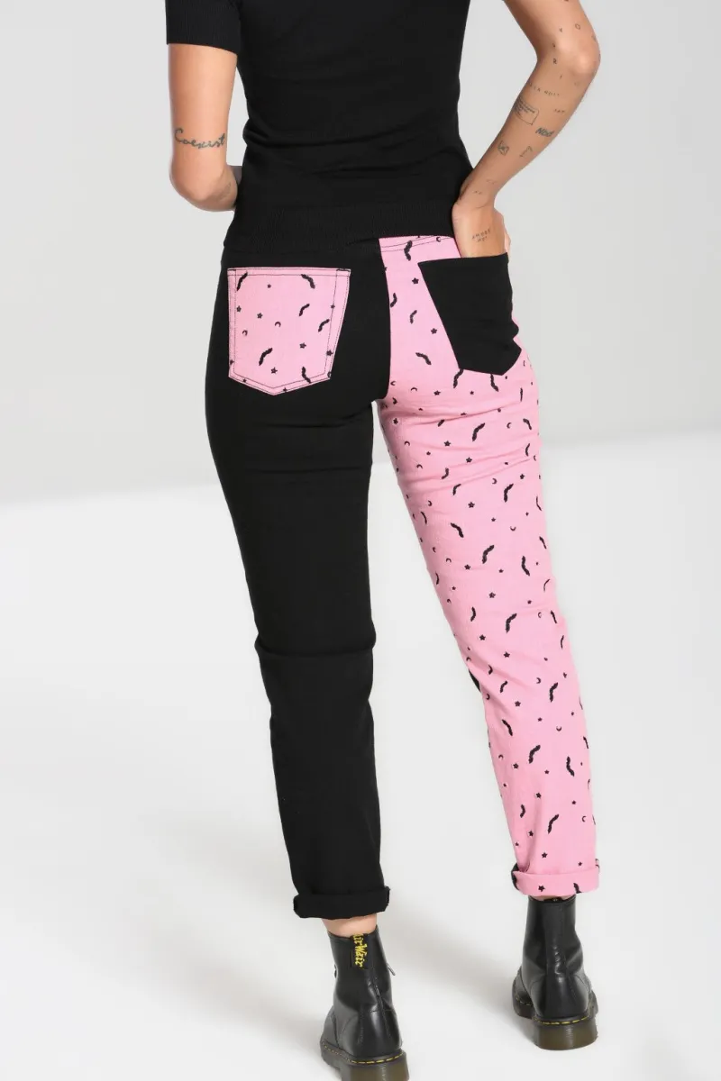 Hell Bunny Trousers & Shorts|Trousers & Shorts>Duo Bat Jeans