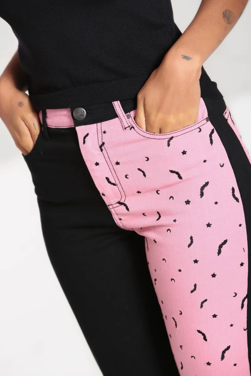 Hell Bunny Trousers & Shorts|Trousers & Shorts>Duo Bat Jeans