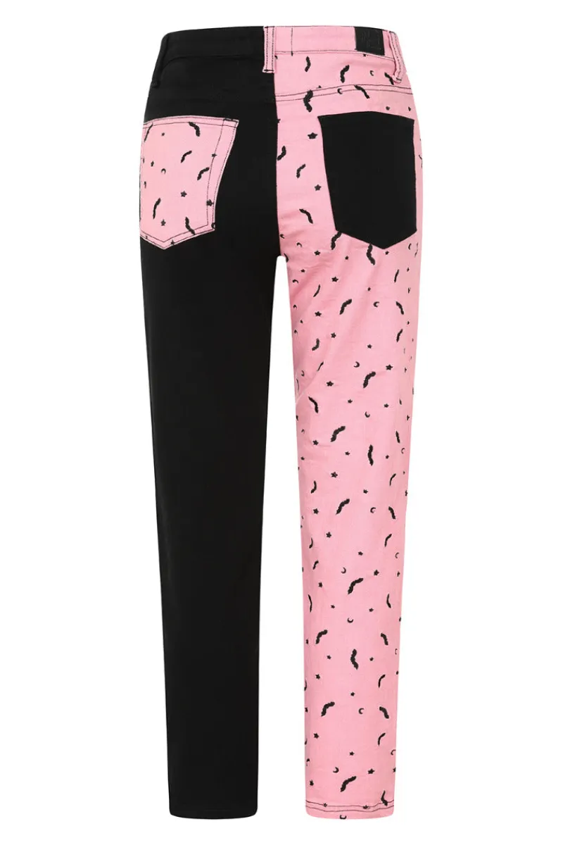 Hell Bunny Trousers & Shorts|Trousers & Shorts>Duo Bat Jeans