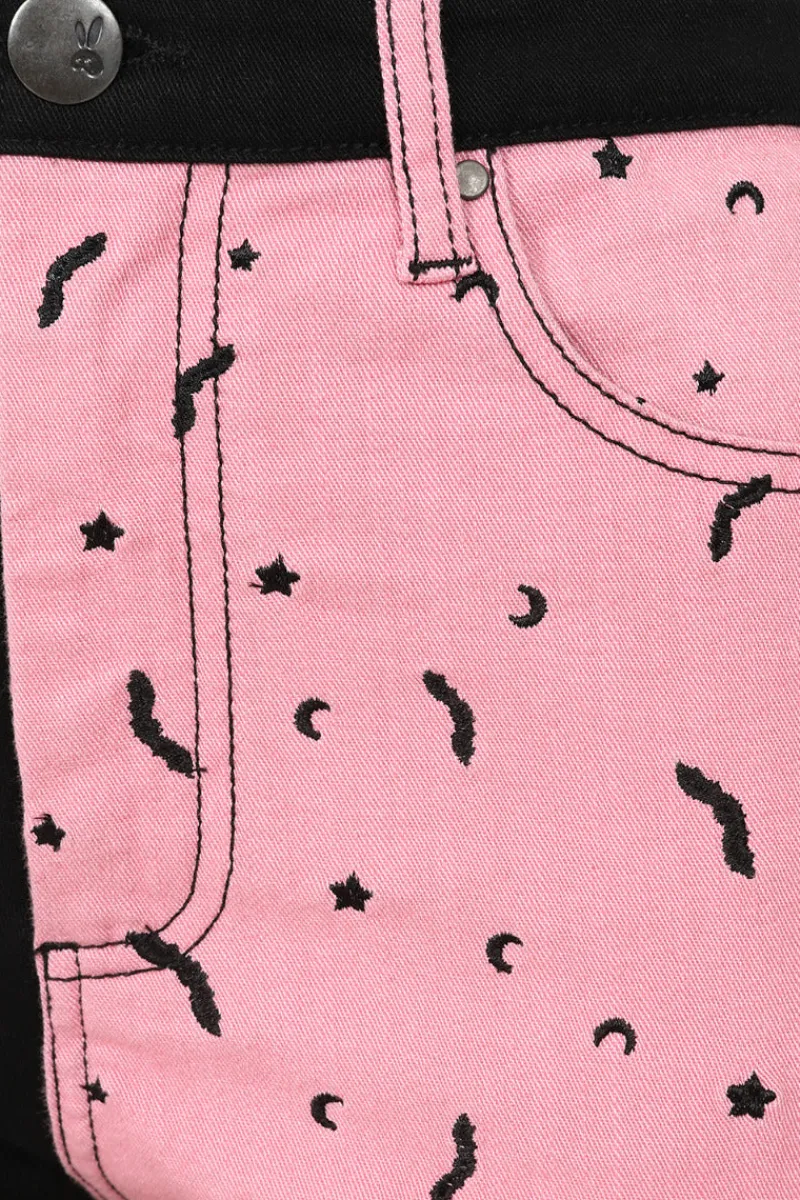 Hell Bunny Trousers & Shorts|Trousers & Shorts>Duo Bat Jeans
