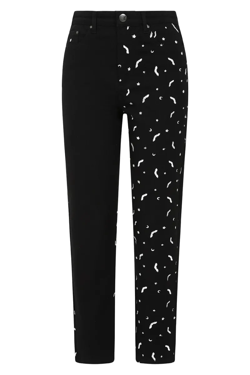 Hell Bunny Trousers & Shorts|Trousers & Shorts>Duo Bat Jeans