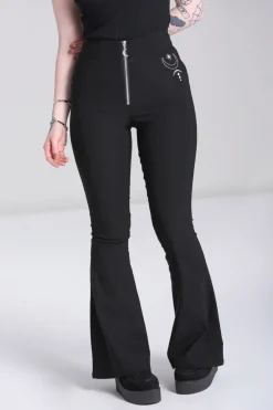 Hell Bunny Trousers & Shorts|Trousers & Shorts>Eclipse Trousers Black