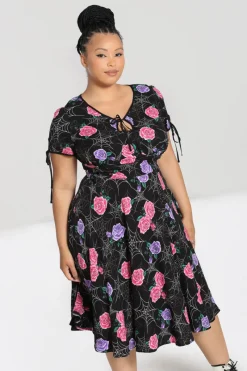 Hell Bunny Dresses|Dresses>Eloise Mid Dress Black