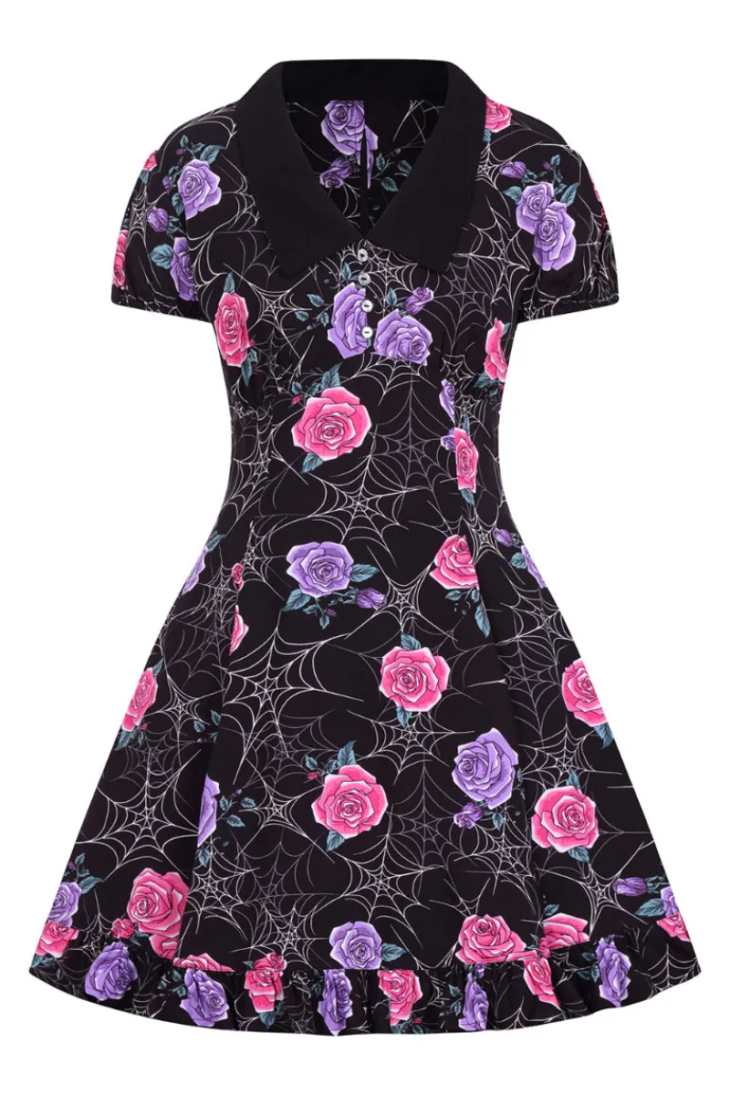 Hell Bunny Dresses|Dresses>Eloise Mini Dress Black