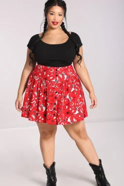 Hell Bunny Skirts|Skirts>Emmylou Skirt Red