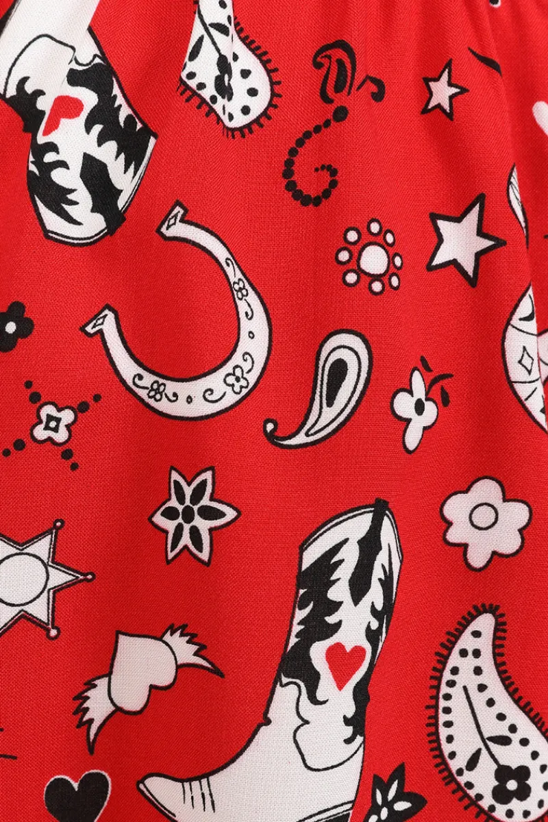 Hell Bunny Skirts|Skirts>Emmylou Skirt Red
