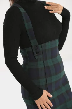 Hell Bunny Skirts|Skirts>Evelyn Pinafore Skirt Green
