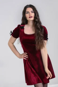 Hell Bunny Dresses|Dresses>Everly Mini Dress Wine