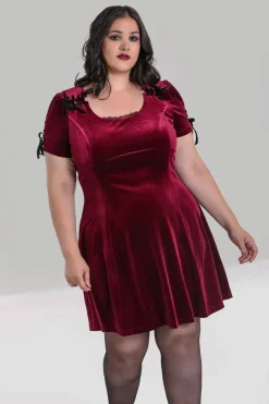 Hell Bunny Dresses|Dresses>Everly Mini Dress Wine