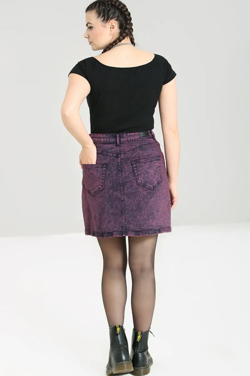 Hell Bunny Skirts|Denim>Finn Mini Skirt
