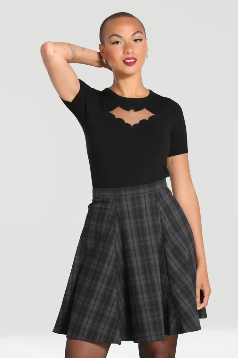 Hell Bunny Skirts|Skirts>Gail Skirt Grey