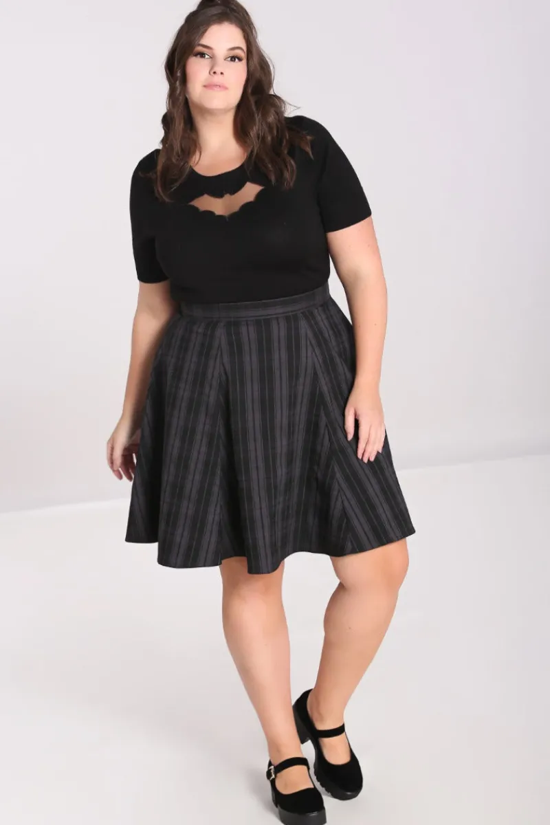Hell Bunny Skirts|Skirts>Gail Skirt Grey