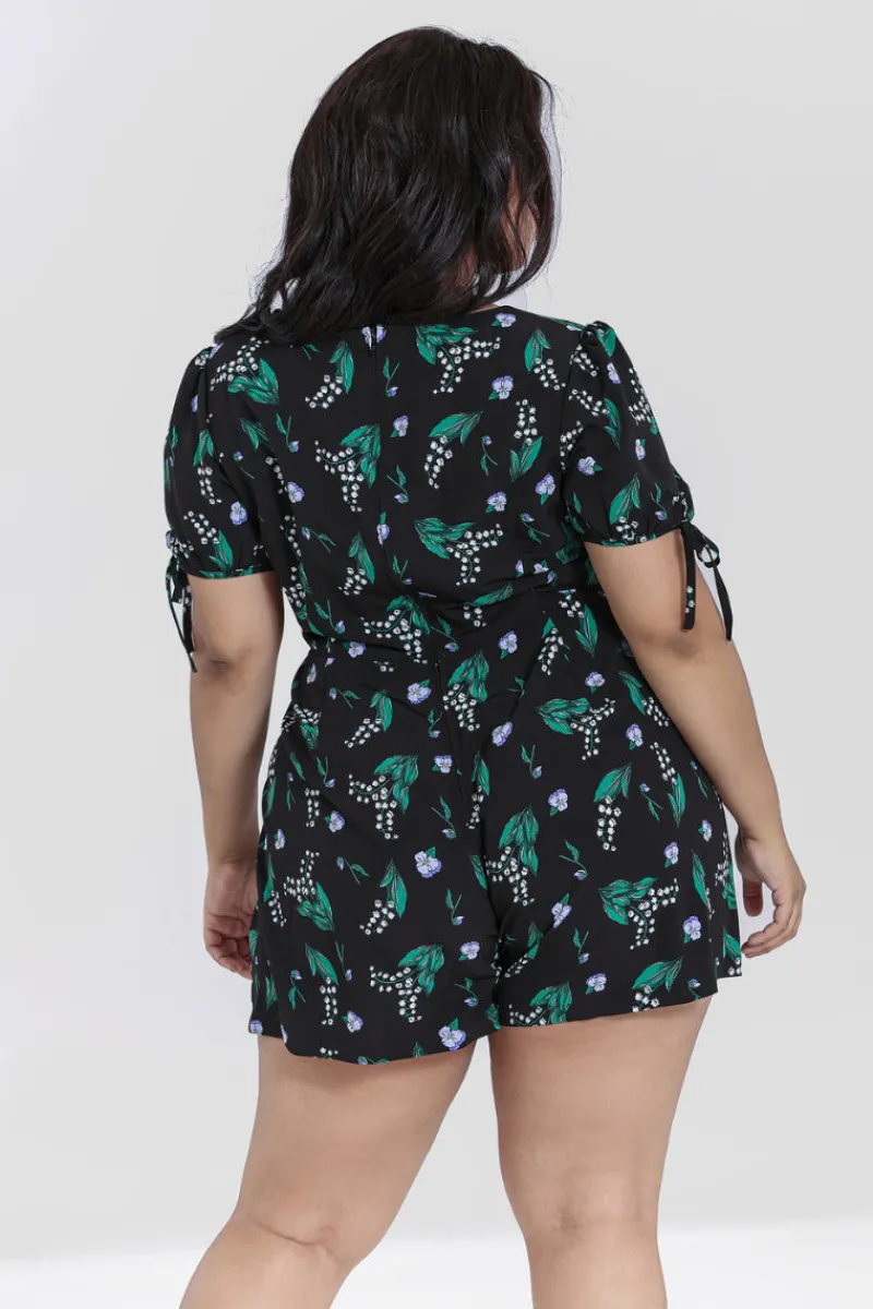Hell Bunny Jumpsuits & Playsuits|Jumpsuits & Playsuits>Good Luck Playsuit Black