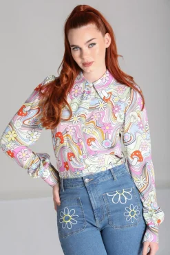 Hell Bunny Tops|Blouses>Happy Daze Blouse Multi