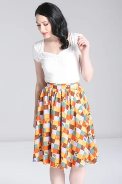 Hell Bunny Skirts|Skirts>Hawthorn Skirt MultiColour