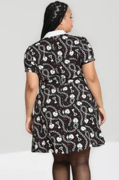 Hell Bunny Dresses|Dresses>Heart Lock Mini Dress Black