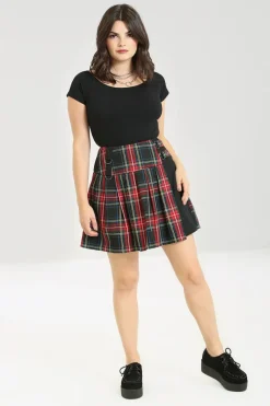 Hell Bunny Skirts|Skirts>Heather Mini Skirt Black