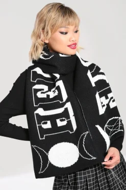Hell Bunny Accessories>Hello Goodbye Scarf Black/White
