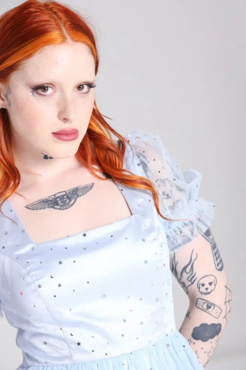 Hell Bunny Mini Dresses|Dresses>Infinity Mini Dress Blue