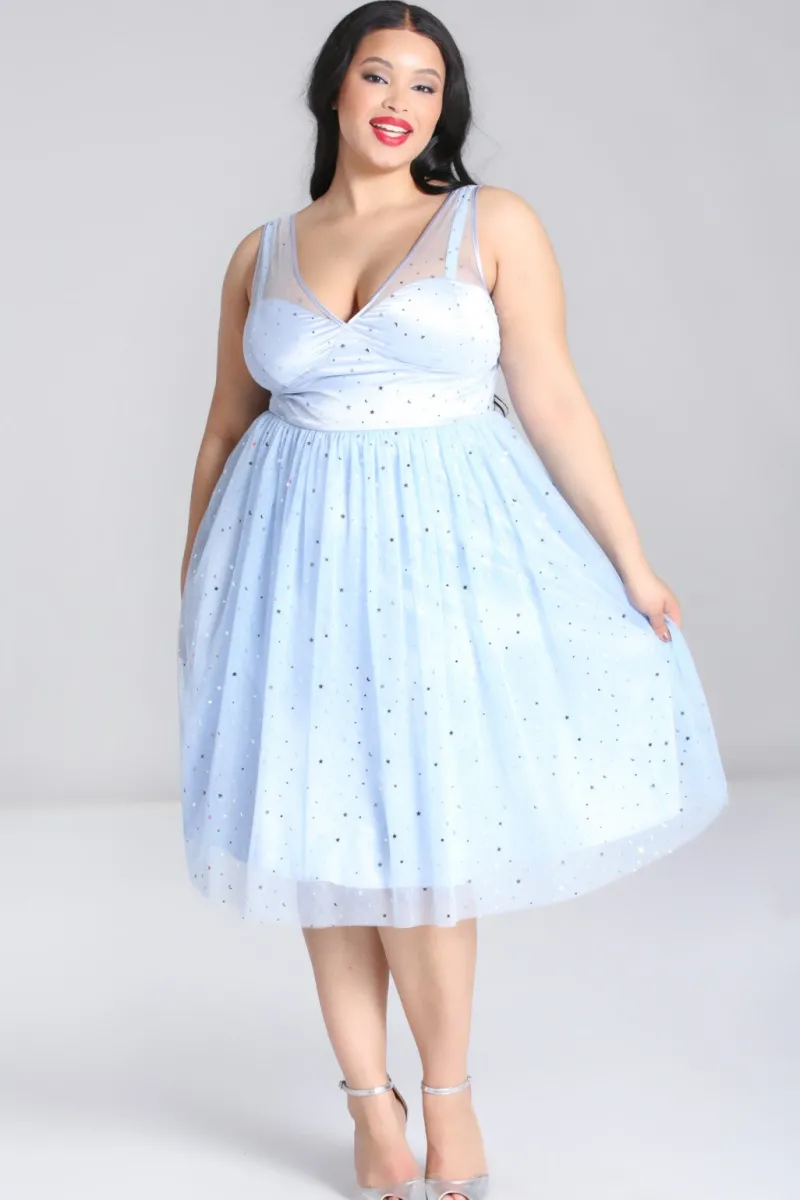 Hell Bunny Dresses|Midi Dresses>Infinity 50's Dress Blue
