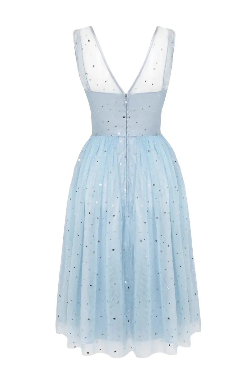 Hell Bunny Dresses|Midi Dresses>Infinity 50's Dress Blue